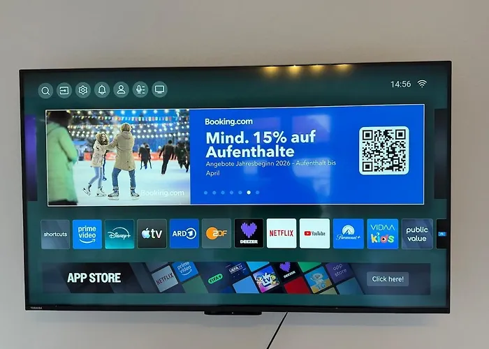 2br Near Train Station, Kitchen, Wi-fi, Smart Tv, Bathroom شقة